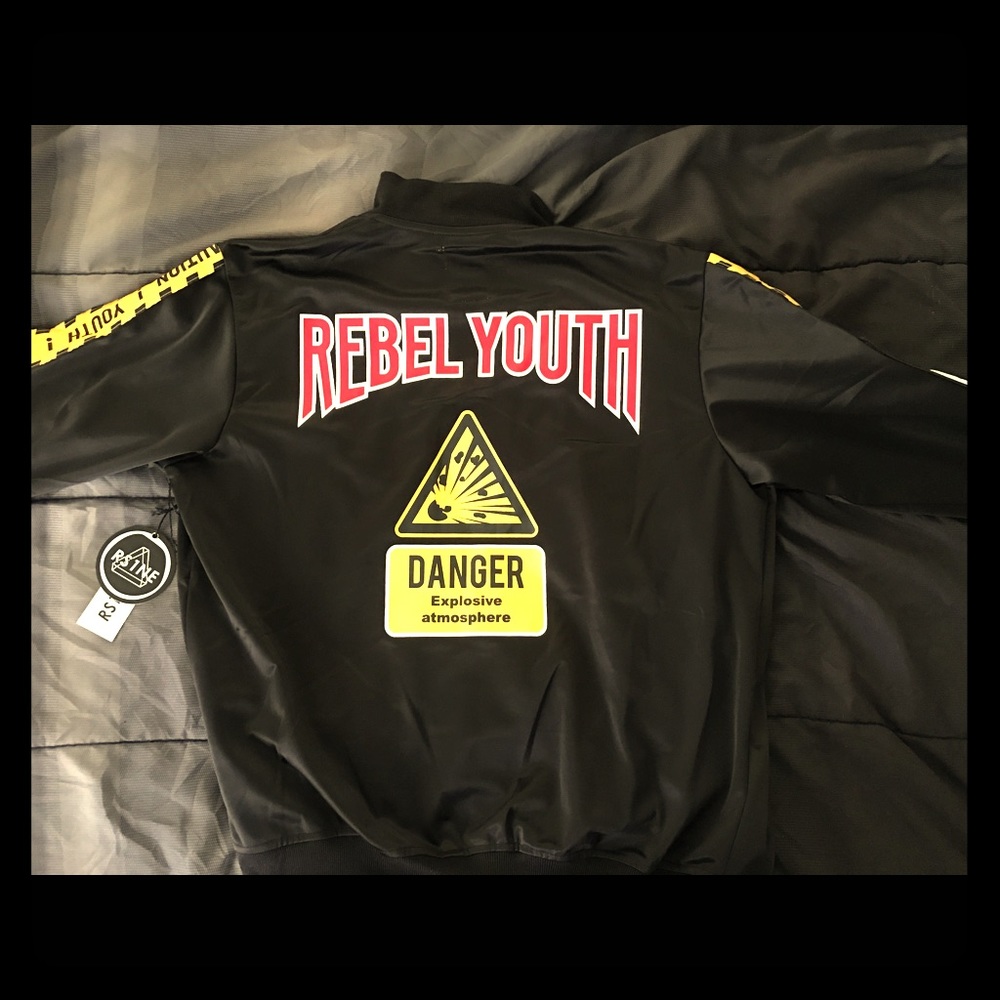 RS1NE "CAUTION YOUTH🚧" Track Jacket (Size M) Men